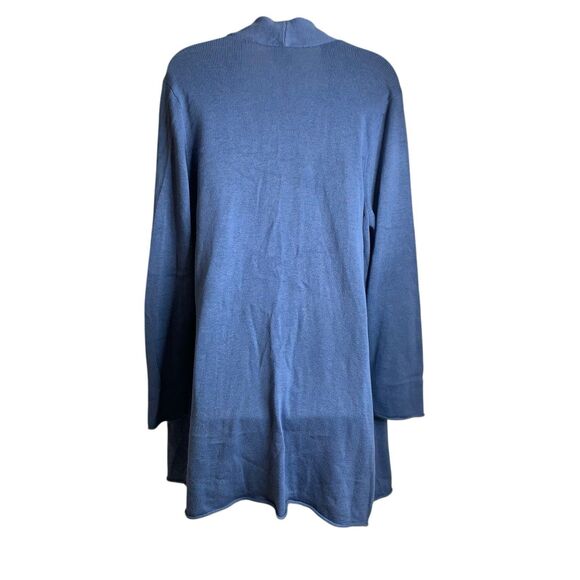 Chico's Longline Open Front Knit Cardigan Sweater Womens Size 3/XL/16 Light Blue - Picture 6 of 10